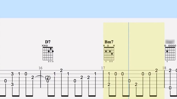 【Guitar Solo】Fairy Tale (Guangliang) Picture Spectrum Move to Guitar World Network to search for the