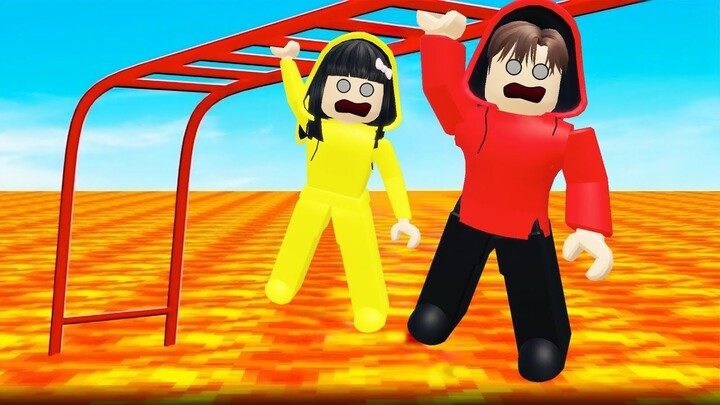 Yuta, Mio Dan Baby Celine Menghindari Lava Untuk Sampai Ke Tempat Yang Sangat Am