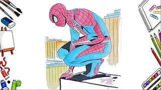 Menggambar SPIDERMAN Yang Mudah