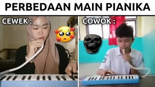 Cowok Ketika Main Pianika...