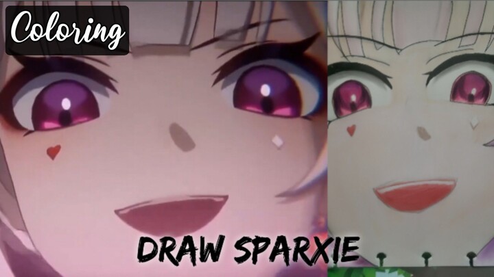 Tutor Coloring Sparxie ✌🏻| Draw Sparxie from Honkai Star Rail (Coloring)