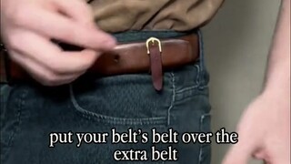 What should I do if the belt tail always shows out? The blogger listened to the fans' suggestions an
