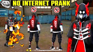 New Devil 😈 Bundle No Internet Prank 🚫 With Random Player In Lone Wolf - Garena Free Fire 🔥⚡