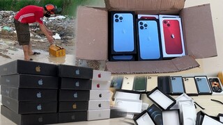 i Found Many New iPhone 13 Pro Max Box on The Road - How to restore Cracked Phone