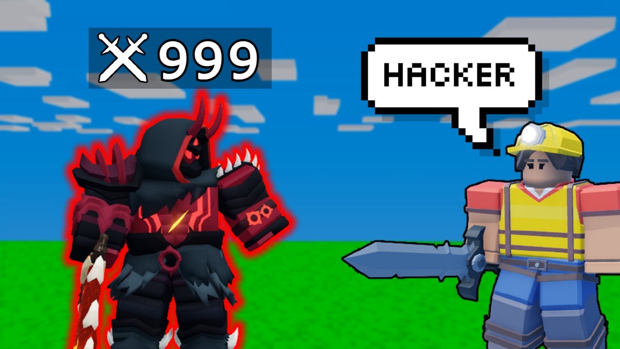 I pretended to have HACKS in Roblox Bed Wars.. 