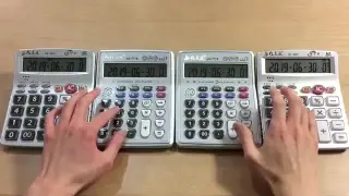 [Music] Zenzenzense In Your Name. Played With Four Calculators