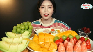 Trái cây tươi: dâu, xoài, dưa lưới... phần 1 #anngonmoingay