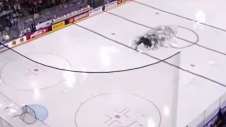 لحظة خروج الغواصة الروسية من الجليد على أرض ملعب الهوكي أشعلت الحماس في المدرجات بأكملها — لا عجب أن