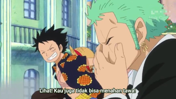 Momen Zoro gak bisa nahan tawa denger suara Cempreng Pica😭🤣