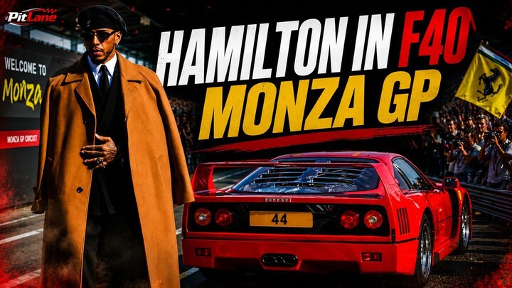 Lewis Hamilton Arrives at Monza in a Ferrari F40! 🔥🇮🇹 | Italian GP Driver Arrivals
