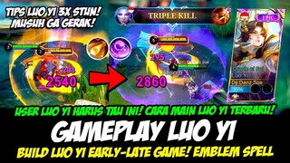 TIPS COMBO LUO YI STUN TERUS + CARA MAIN LUO YI TERBARU❗BUILD LUO YI TERSAKIT 2024❗GAMEPLAY LUO YI