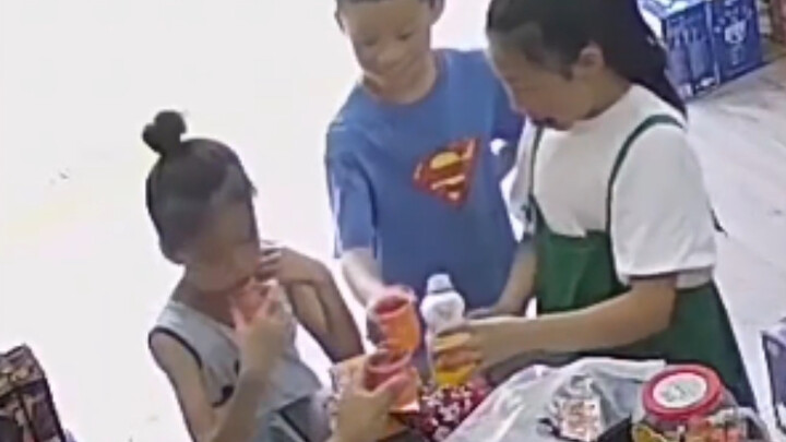 The boss sold a drink and made three friends.