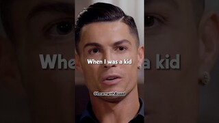 Cristiano Ronaldo telling about his struggling days when they couldn't afford burgers😔
