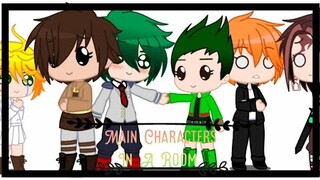 Main Characters In A Room Skit ||Gacha Club || AOT,Haikyuu,TPN,KNY,MHA,and HXH