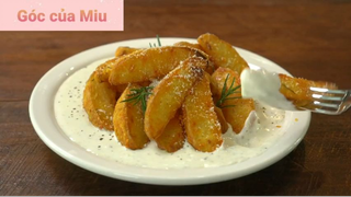 Thư giãn cùng món Hàn : Baked potatoes with cream cheese dip 1 #videonauan