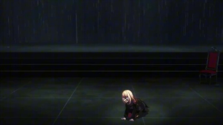 Triangle Hatsune crawls in the dark for one minute