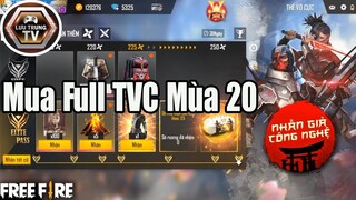 [Garena Free Fire] Review Mua Full Thẻ Vô Cực Mùa 20 - Nhẫn Giả Công Nghệ | Lưu Trung TV