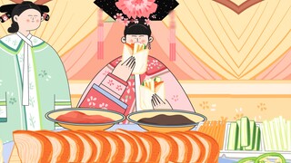 -Mukbang animasi Legenda Zhen Huan｜Bebek panggang renyah yang imersif dari An Lingrong~