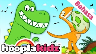 Lagu Dinosauras | Dinosauras Kartun | HooplaKidz Bahasa | Lagu Anak & Lainnya