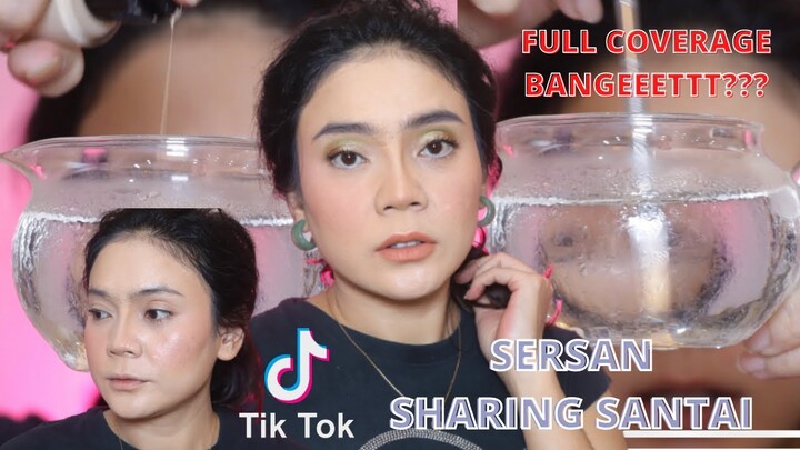 CARA MENUTUPI BEKAS JERAWAT | TEKNIK VIRAL TIKTOK | FOUNDATION PAKE AIR ES