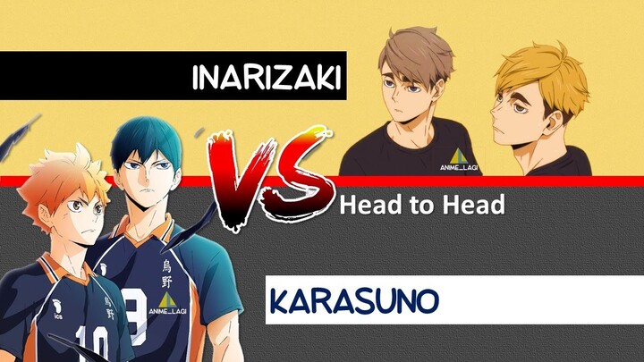 KARASUNO High (2) VS (1) INARIZAKI High - Haikyuu!! (Head to Head)