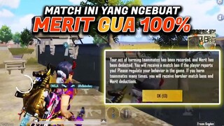 GARA - GARA MATCH INI MERIT GUA JADI 100% WKWKWK - PUBG MOBILE INDONESIA