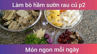 Làm bò hầm sườn rau củ p2