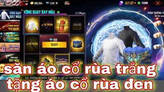 Free Fire| Review Vòng Quay Bay Màu Săn Áo Cổ Rùa Trắng Siêu Giới Hạn