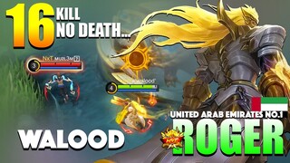 Fiend Hunter 100% Beast Mode! Roger Perfect Gameplay | Top Global Roger Gameplay By »⸄walood⸅ ~ MLBB