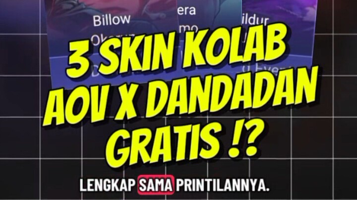 SUMPAH 3 SKIN KOLABORASI DIKASIH GRATIS COY !