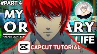 FULL EDIT TUTORIAL AMV BADASS CAPCUT - @XENOZ REMAKE PART 4 - LIGHT YAGAMI 'KIRA - MY ORDINARY LIFE