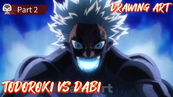 TODOROKI VS DABI🔥 || Drawing, Coloring Part 2