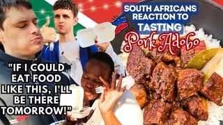 SOUTH AFRICANS EATS & REACTS TO FILIPINO FOOD - PORK ADOBO / EPI 70.