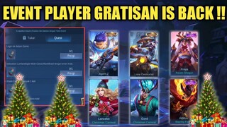 SIAP-SIAP !! EVENT PLAYER GRATISAN MUNCUL LAGI ! SKIN GRATIS SPESIAL, EPIK DAN COLLECTOR