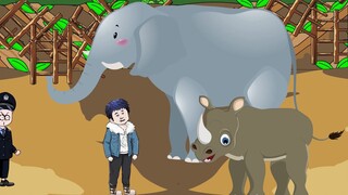 Episode 47: An unexpected intruder while riding an elephant and herding cattle!!!