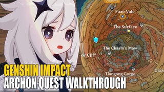 Genshin Impact: Chasm Archon Quest (PART 1) | Bedrock Keys Walkthrough