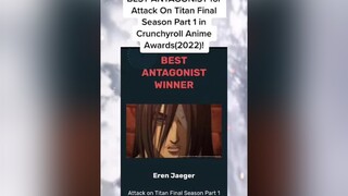 Some of y’all tried to tell me he wasn’t an antagonist 😭anime animeawards2022 crunchyroll AttackOnT