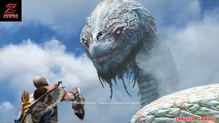 GOD OF WAR 4 PS4 PRO ALL WORLD SERPENT SCENE HD.