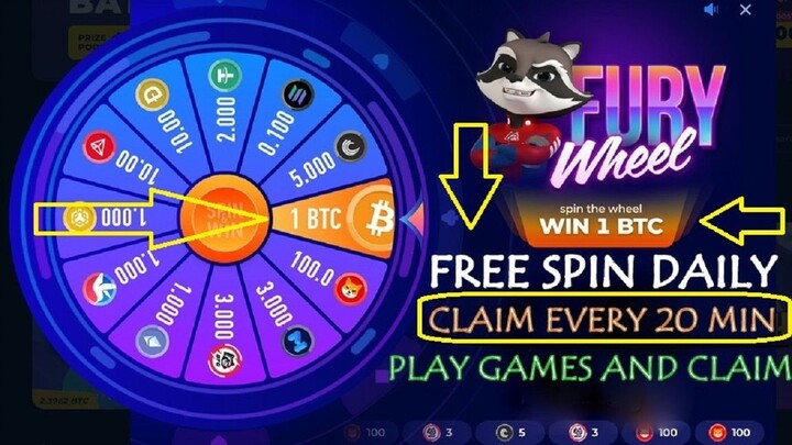 Betfury : One Spin Earn Upto 5 Bitcoin Without Investment And Play Game Claim Free Bitcoin Mining