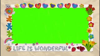 CUTE AESTHETIC OVERLAY PT. 15 | GREEN SCREEN | Peachy Grace