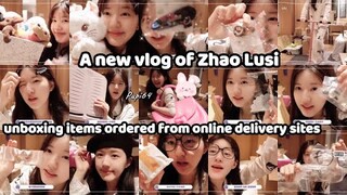 [Vlog] Zhao Lusi’s unboxing vid abt items she ordered online