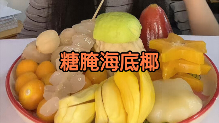 Happy Fruit Platter | Crispy wax apple and jackfruit, chewy sago with sea coconut and avocado, tangy