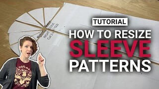 How to Resize Sleeve Patterns | Sewing Tutorial