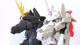 True Unicorn Gundam (oleh teman model)