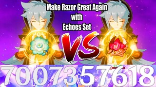 Make Razor Great Again with Echoes Set? - Razor Echoes vs Gladiator DMG Comparison