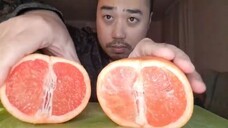 ASMR Sweet & Juicy Grapefruit - Eating Sounds & Cutting