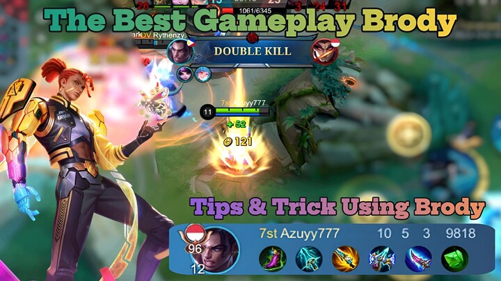 Tips & Trick Using Brody | The Best Gameplay Brody Gameplay, Best Build and Emblem Brody