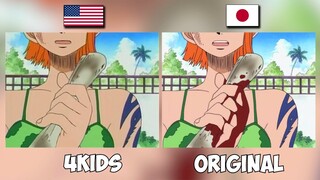 One Piece censorship comparison