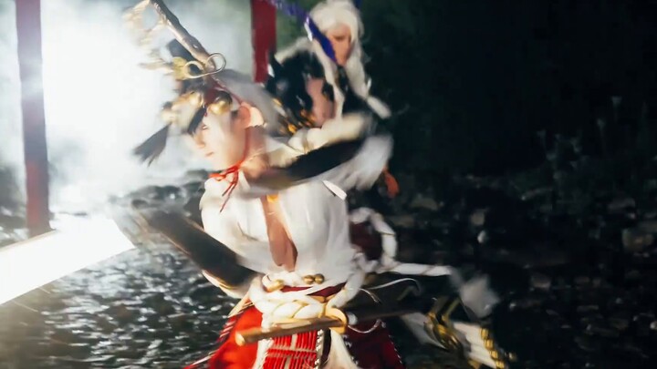 [Ran Xiang/Fighting/Stepping on Points] Film pendek COS live-action "Onmyoji" oleh bocah kecil yang melarikan diri - pertempuran terakhir Luhai