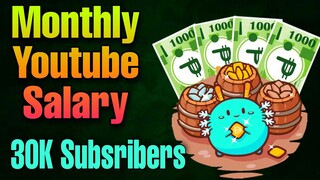First YouTube Sweldo Doing Axie Infinity | How Much Monthly Income | 30K Subscriber (Tagalog)
